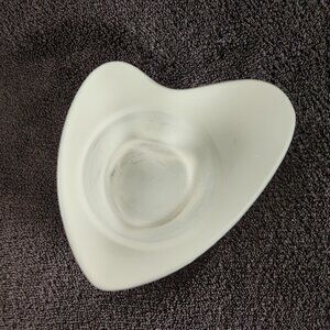 Heart-Shaped Art Glass Votive Candle Holder Valentine's Day